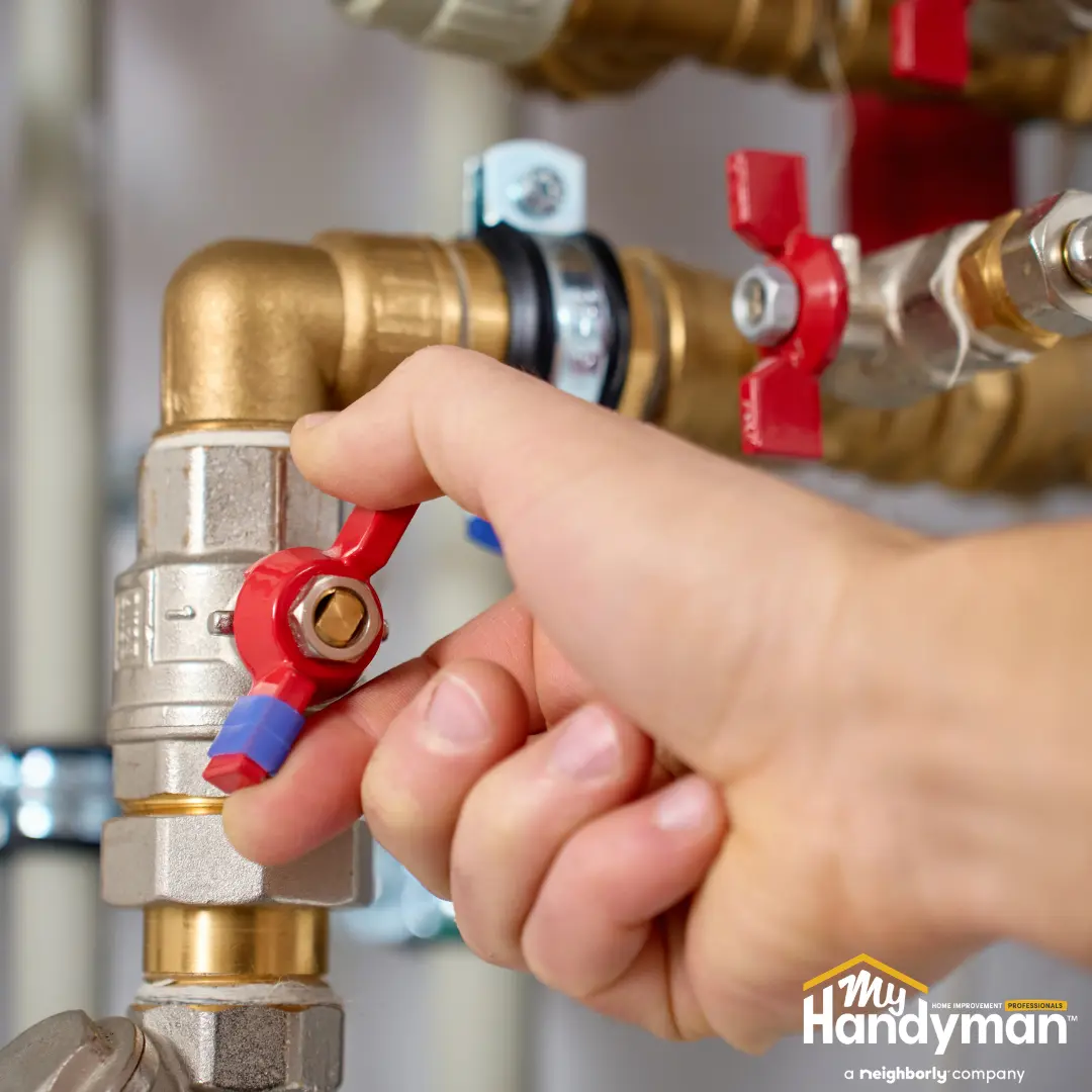Water pressure regulator valve.