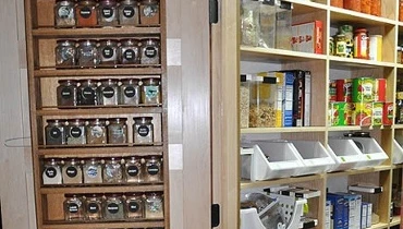 Organized pantry.