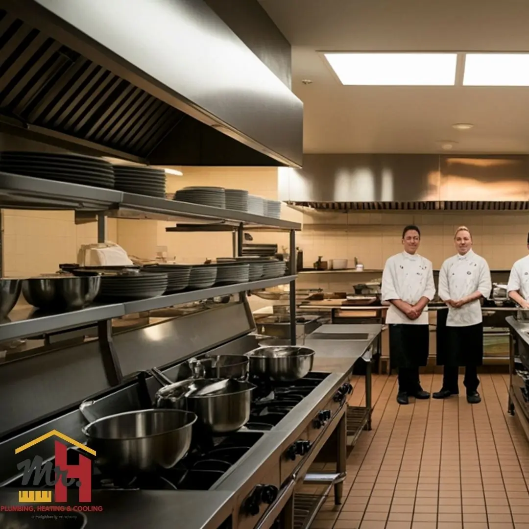 Commercial Restaurant Kitchen Team.