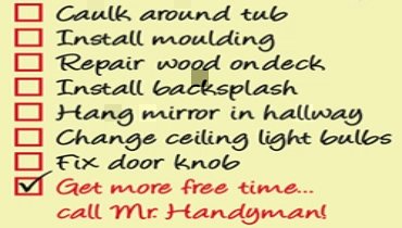 Home Maintenance and Repair To-Do list.