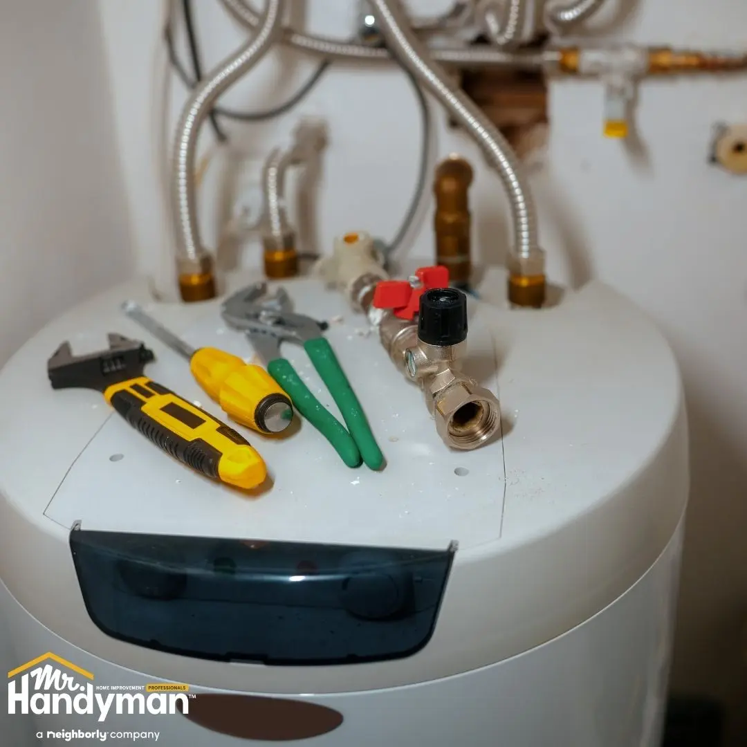 Tools used to check the Water Heater Temperature.