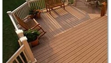 Wooden deck.