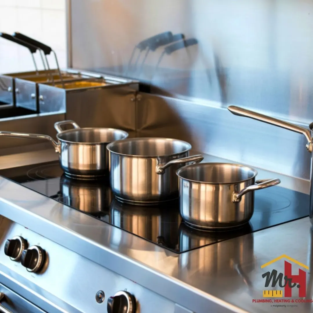 professionally installed restaurant cook line and hood system in South Bend Indiana commercial kitchen