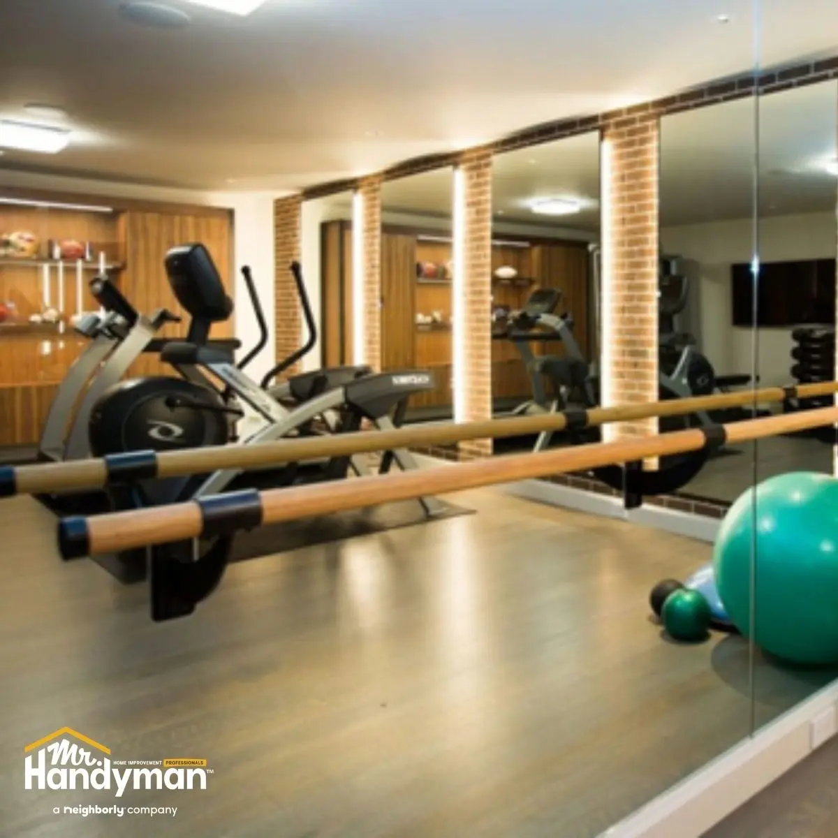 Professional Gym Mirror Installation 2