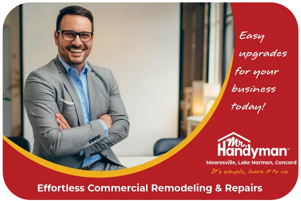 Confident professional posing in modern office.